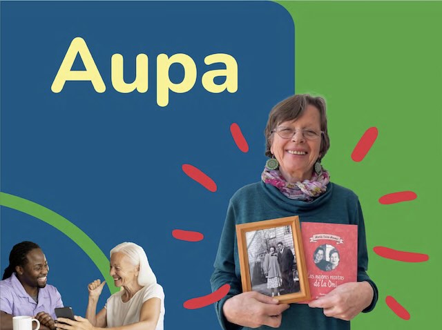Aupa Hero Image: Smiling elder and happy group